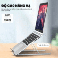 Giá đỡ laptop N3 ĐEN - Nhôm gấp gọn, 7 cấp độ điều chỉnh, cho máy 11-15inch - Ảnh 4