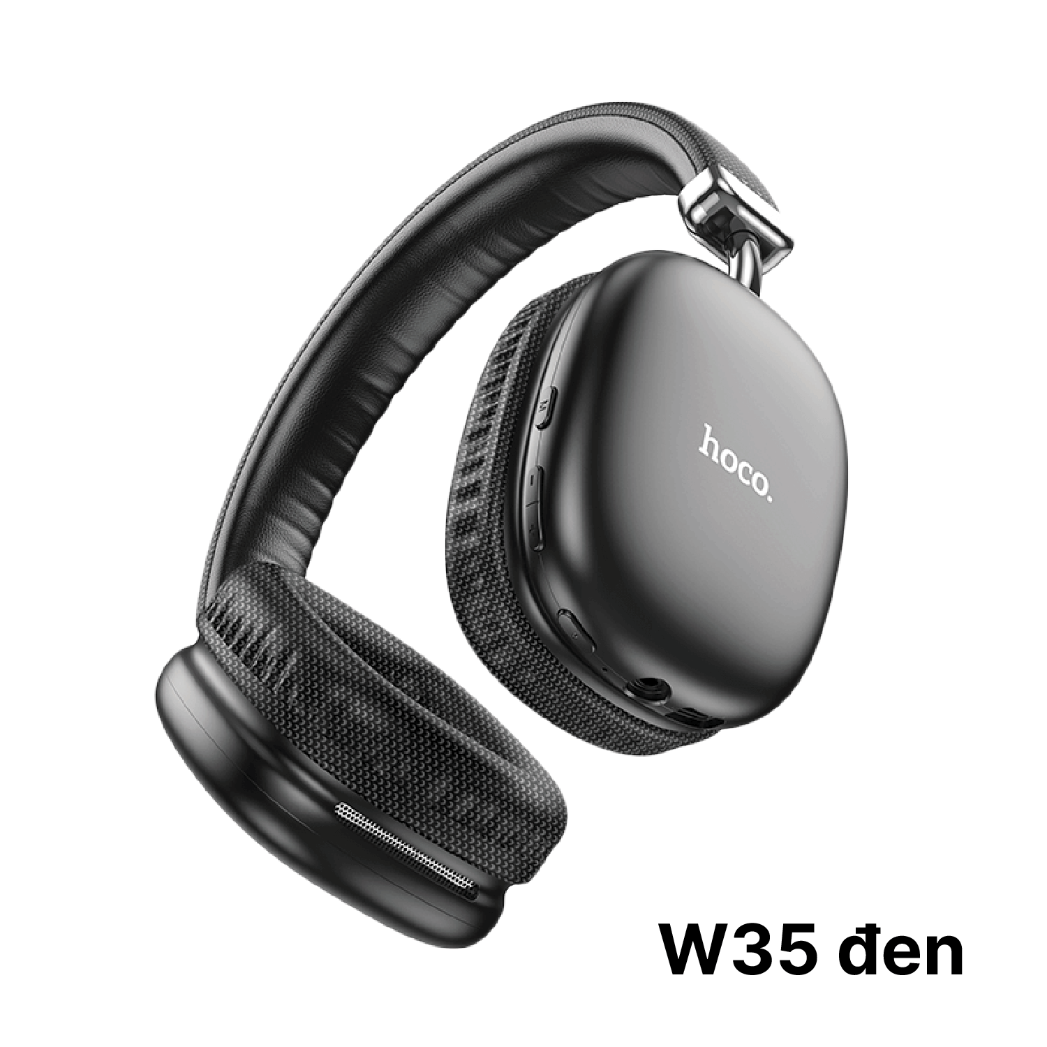 W35 ĐEN Tai Nghe Bluetooth Hoco W35 Màu Đen – Pin 40H, Bluetooth 5.3, Âm Thanh Hi-Fi - Ảnh 1