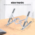 Giá đỡ laptop XZ5 ULTRA BẠC - Nhôm gấp gọn, 10 cấp độ điều chỉnh, cho máy tính 11-17inch (Sao chép) - Ảnh 4