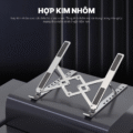 Giá đỡ laptop XZ5 ULTRA BẠC - Nhôm gấp gọn, 10 cấp độ điều chỉnh, cho máy tính 11-17inch (Sao chép) - Ảnh 2