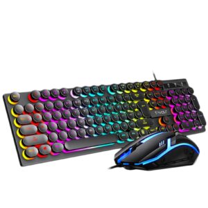 Combo Phím Chuột T-WOLF TF270 Giả Cơ LED RGB – Bàn Phím + Chuột Gaming Chính Hãng
