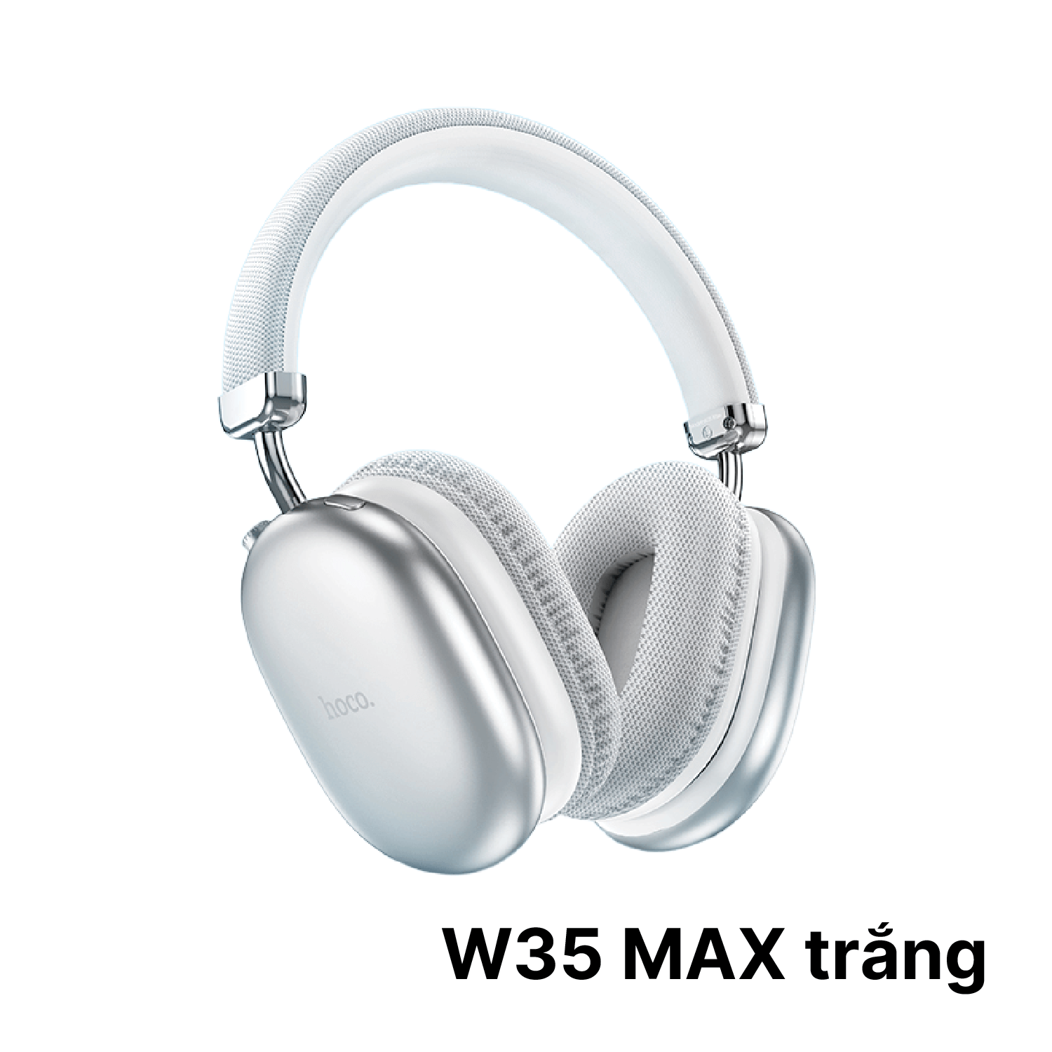 W35 MAX TRẮNG Tai Nghe Bluetooth Hoco W35 Max Màu Trắng – Chống Ồn, Bluetooth 5.3, Pin 90H - Ảnh 1