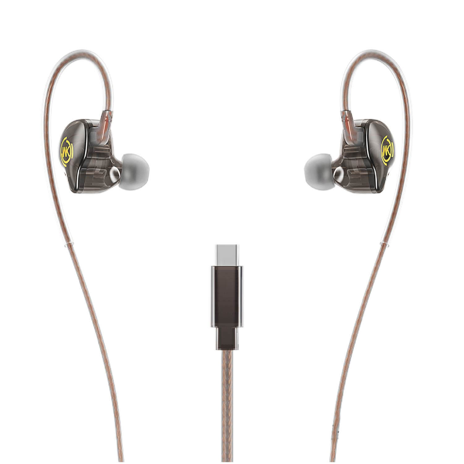YC08 - Type C Tai nghe inear Wekome YC08 Type_C - Driver 14mm, Thiết kế trong suốt, Âm thanh sống động - Ảnh 1