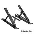 Giá đỡ laptop Z4 ĐEN - Nhôm gấp gọn, 10 cấp độ điều chỉnh, cho máy 11-16inch