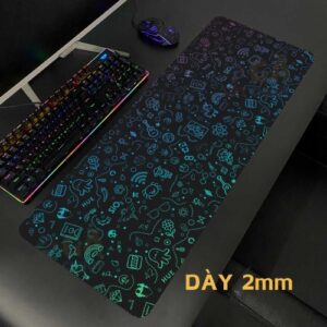 Lót chuột cỡ lớn 80x30Nhiều Icon Dày 2mm
