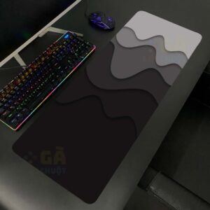 Lót chuột cỡ lớn 80×30 Hoạ tiết sóng biển màu tối V1