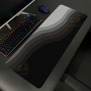 Lót chuột cỡ lớn 80×30 Hoạ tiết sóng biển màu tối V3