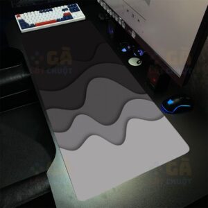 Lót chuột cỡ lớn 90×40 Hoạ tiết sóng biển màu tối V1