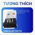 USB Thu Bluetooth 5.1 Cho Máy Tính – Kết Nối Tai Nghe/Loa/Bàn Phím/Chuột - Ảnh 4