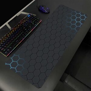 Lót chuột cỡ lớn 80×30 Deskmat hình TỔ ÔNG có màu xanh 2 đầu Dày 3mm