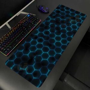 Lót chuột cỡ lớn 80×30 Tổ Ông Xanh Dương Neon