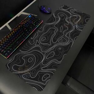 Lót chuột cỡ lớn 80×30 ĐEN CHỈ TRẮNG