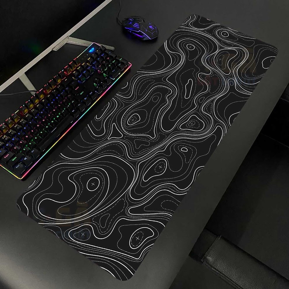 xr:d:DAFS1VN_bH4:6,j:41992016235,t:22112405 Lót chuột cỡ lớn 80x30 ĐEN CHỈ TRẮNG - Ảnh 1