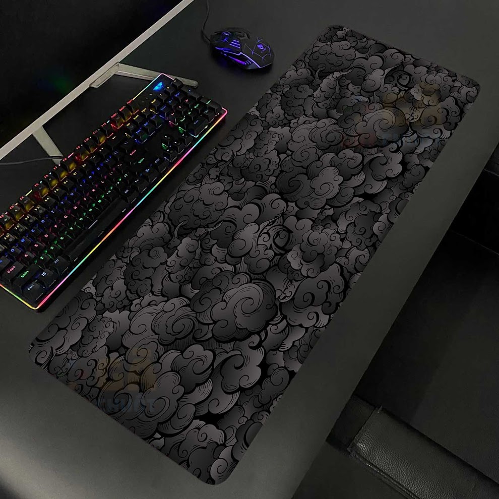 xr:d:DAFS1VN_bH4:6,j:41992016235,t:22112405 Lót chuột cỡ lớn 80x30 Mây khói màu xám - Ảnh 1