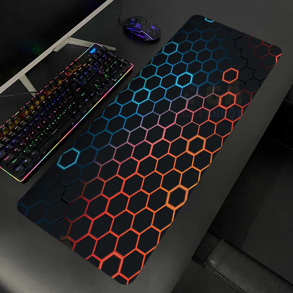 xr:d:DAFS1VN_bH4:6,j:41992016235,t:22112405 Lót chuột cỡ lớn 80x30 Lưới 304 Neon Xanh Dương, Cam - Ảnh 1