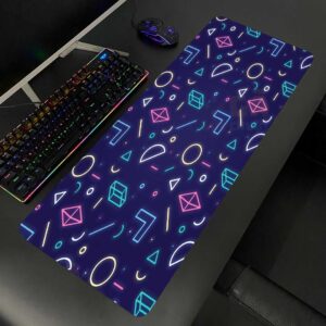 Lót chuột cỡ lớn 80×30 Hình Khối Lung Tung