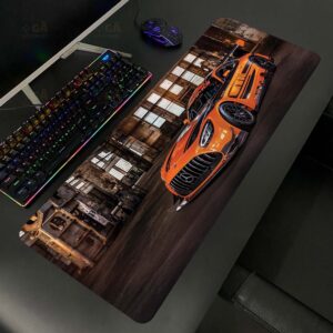 Lót chuột cỡ lớn 80×30 Siêu Xe Màu Cam