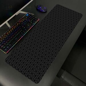 Lót chuột cỡ lớn 80×30 Deskmat Hộp Vuông Luc Giác Dày 3mm