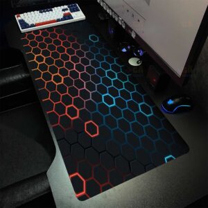 Lót chuột cỡ lớn 90×40 Lưới 304 Neon Xanh Dương, Cam Dày 3mm