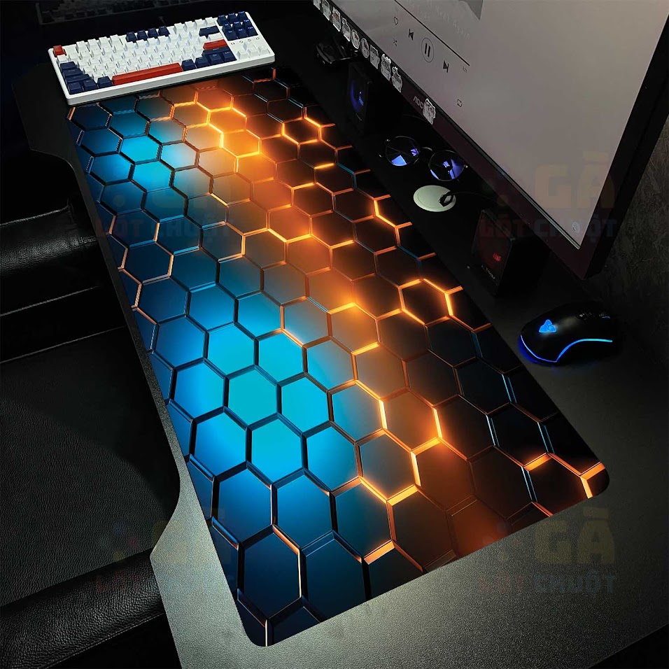 Lót chuột cỡ lớn 9040 (121) Lót chuột cỡ lớn 90x40 Tổ Ong Công Nghệ Nhiều Màu Ver 3 - Ảnh 1