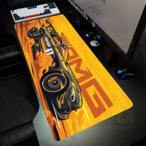 Lót chuột cỡ lớn 90×40 Siêu Xe Màu Vàng