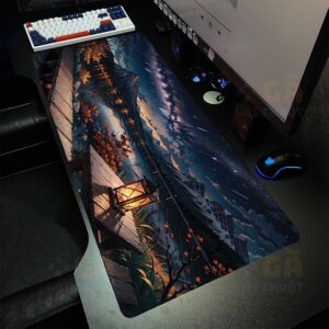 Lót chuột cỡ lớn 90×40 Cây Đèn, mưa sao băng