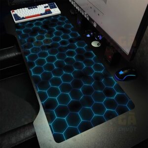 Lót chuột cỡ lớn 90×40 Tổ Ông XANH DƯƠNG Neon