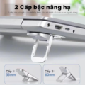 Giá đỡ laptop 2 Tầng - Nhôm, 2 cấp độ điều chỉnh, cho máy tính 11-18inch - Ảnh 3