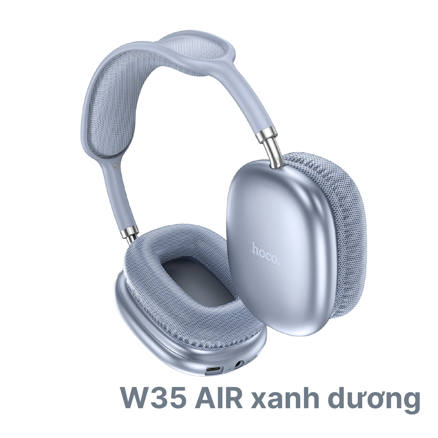 Air 35 xanh Tai Nghe Bluetooth Hoco W35 Air Màu Xanh biển – Nhẹ Hơn, Bluetooth 5.4, Pin 45H - Ảnh 1