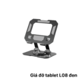 Giá đỡ xoay tablet L08 ĐEN – Kim loại, xoay 360° phù hợp cho tablet dưới 11 inch