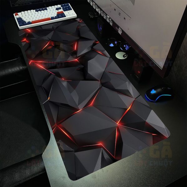Lót chuột cỡ lớn 90x40 Vết Nứt Của Đá Ver 3 cho gaming setup