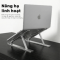 Giá đỡ laptop Z4 Full đệm ĐEN - Nhôm gấp gọn, 10 cấp độ điều chỉnh, cho máy 11-16inch - Ảnh 3
