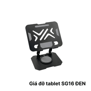 Giá đỡ xoay tablet SG16 ĐEN – Kim loại, xoay 360° phù hợp cho tablet dưới 11 inch