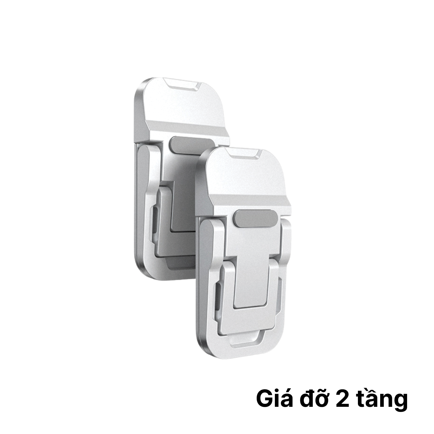 T2 Giá đỡ laptop 2 Tầng - Nhôm, 2 cấp độ điều chỉnh, cho máy tính 11-18inch - Ảnh 1
