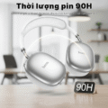 Tai Nghe Bluetooth Hoco W55 Màu Trắng – Pin 90H, Bluetooth 5.4, Thiết Kế Trùm Tai - Ảnh 3