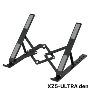 Giá đỡ laptop XZ5 ULTRA ĐEN – Nhôm gấp gọn, 10 cấp độ điều chỉnh, cho máy tính 11-17inch (Sao chép)