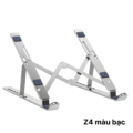 Giá đỡ laptop Z4 BẠC - Nhôm gấp gọn, 10 cấp độ điều chỉnh, cho máy 11-16inch