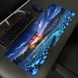 Lót chuột cỡ lớn 80×30 Cổng mặt trời núi Phú Sĩ – Deskmat cho setup bàn làm việc