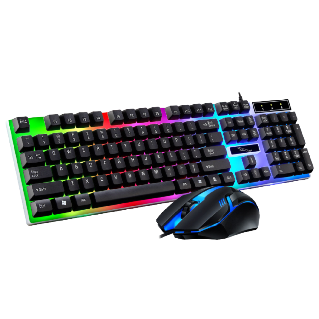Combo bàn phím chuột G21B giả cơ LED RGB full size