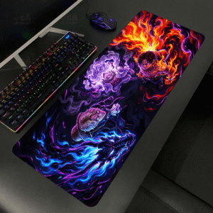 Lót chuột cỡ lớn 80×30 Anh Em Luffy Ace Sabo – Deskmat gaming setup