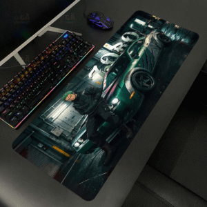 Lót chuột cỡ lớn 80×30 Zoro Và Siêu Xe