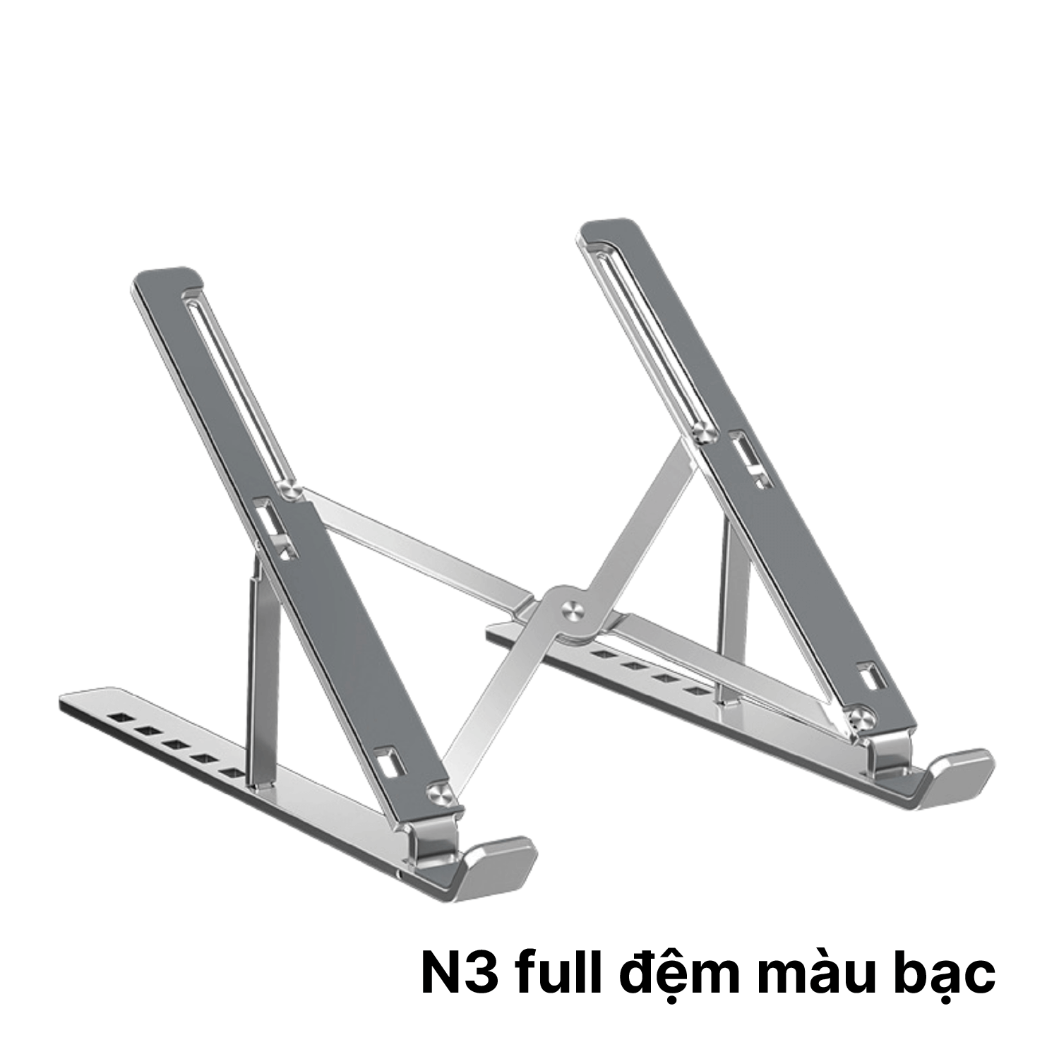 Giá đỡ laptop nhôm gấp gọn phù hợp cho MacBook và laptop 11-15 inch