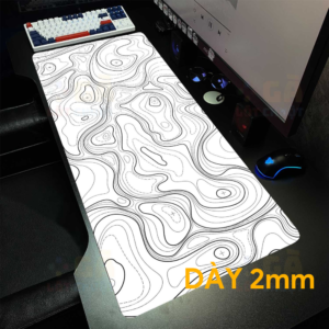 Lót chuột cỡ lớn 90×40 Chỉ đen nền trắng Dày 2mm