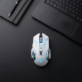 Chuột Gaming Không Dây T Wolf Q13 White - Thiết kế gaming, Kết nối 2.4Ghz, LED RGB, Silent Switch - Ảnh 2