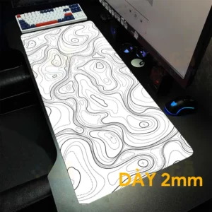 Lót chuột cỡ lớn 90×40 Chỉ đen nền trắng Dày 2mm